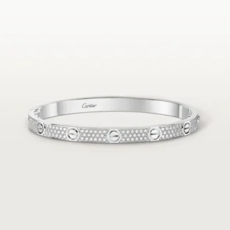 Love-armband, middelgroot model, bezet