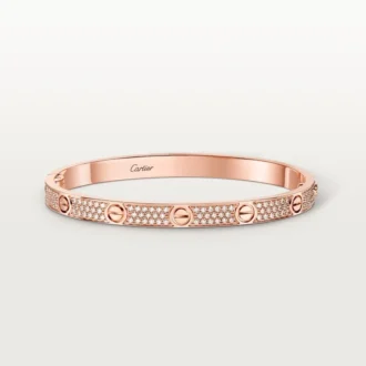 Love-armband, middelgroot model, bezet
