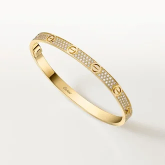 Love-armband, middelgroot model, bezet