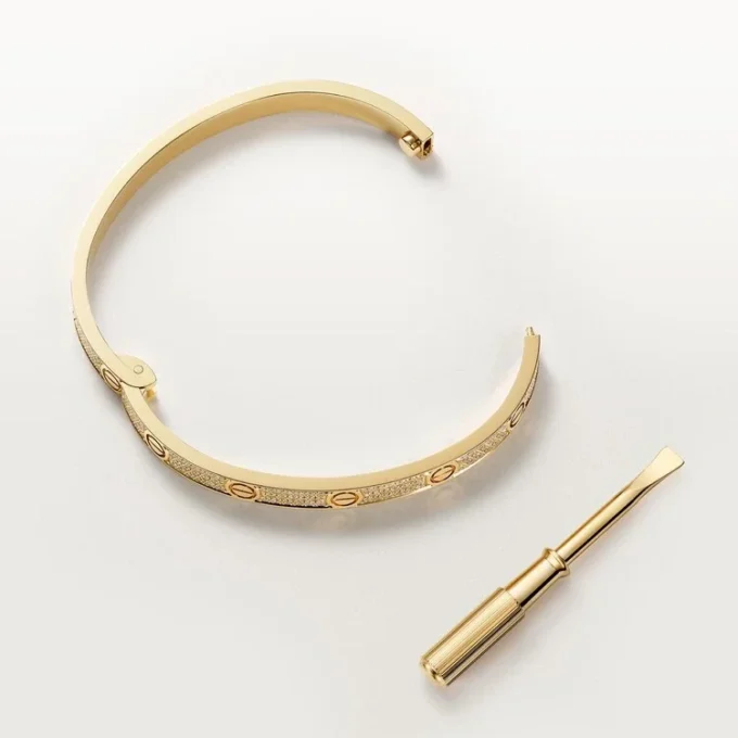 Love-armband, middelgroot model, bezet