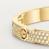 Love-armband, middelgroot model, bezet