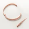 Love-armband, middelgroot model, bezet