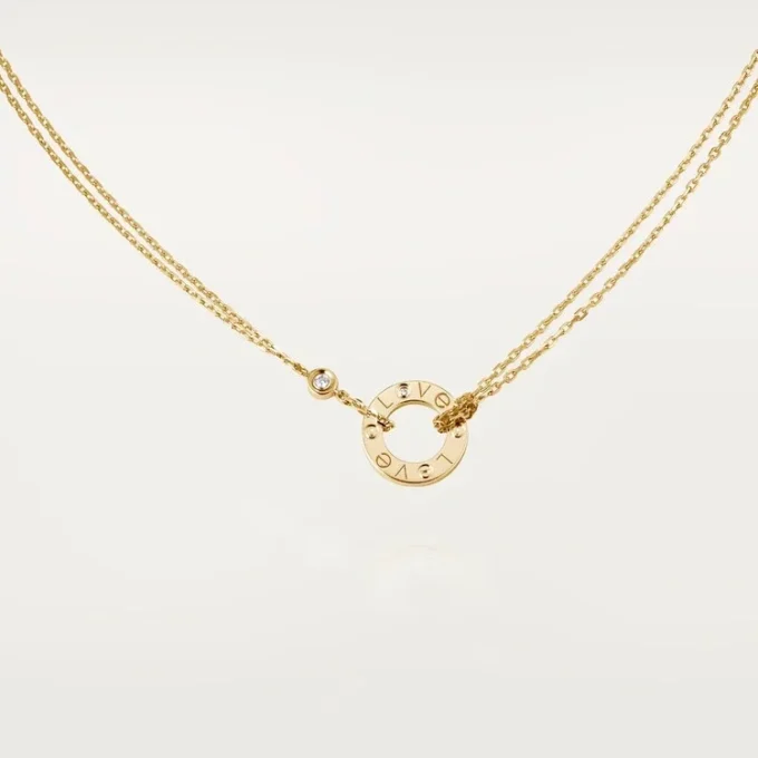 Love diamanten hanger ketting, geelgoud | Cartier Us