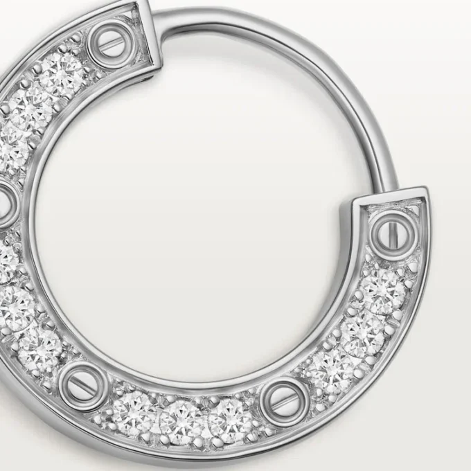 Love enkele oorbel – witgoud, diamant – Cartier