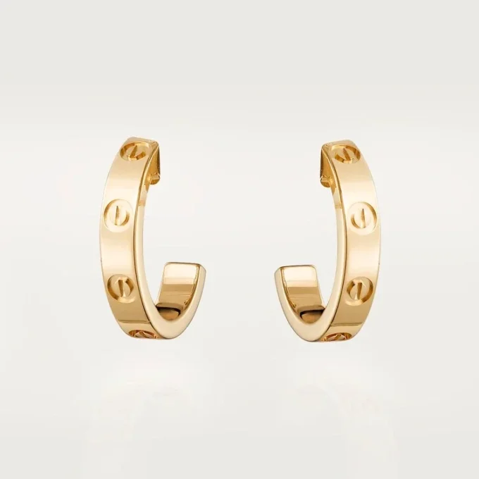 Love Hoop-oorbellen – geelgoud, klein model | Cartier Us