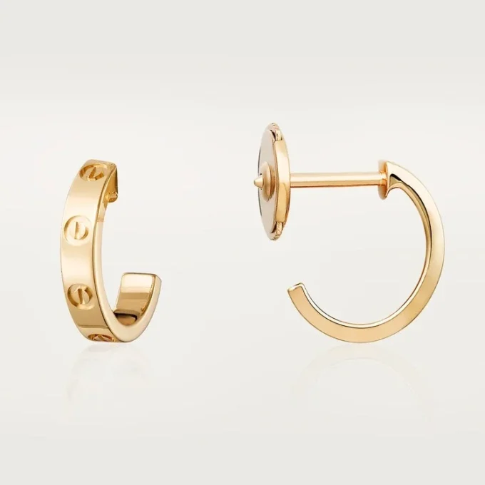 Love Hoop-oorbellen – geelgoud, klein model | Cartier Us