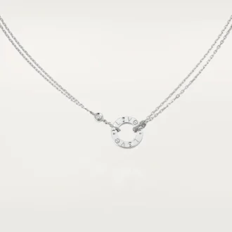 Love-ketting, 2 diamanten – witgoud, diamanten – Cartier