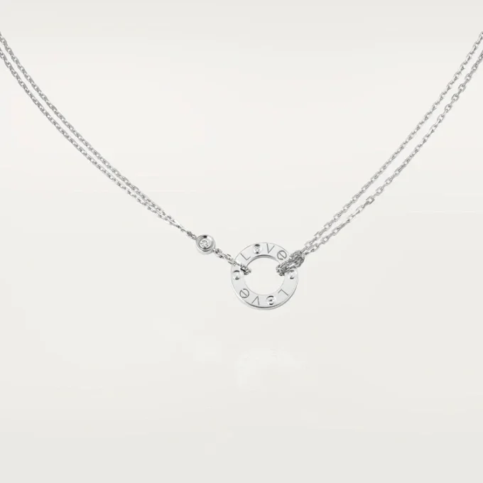 Love-ketting, 2 diamanten – witgoud, diamanten – Cartier