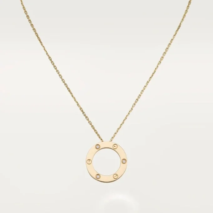 Love-ketting, 3 diamanten – geelgoud, diamanten – Cartier