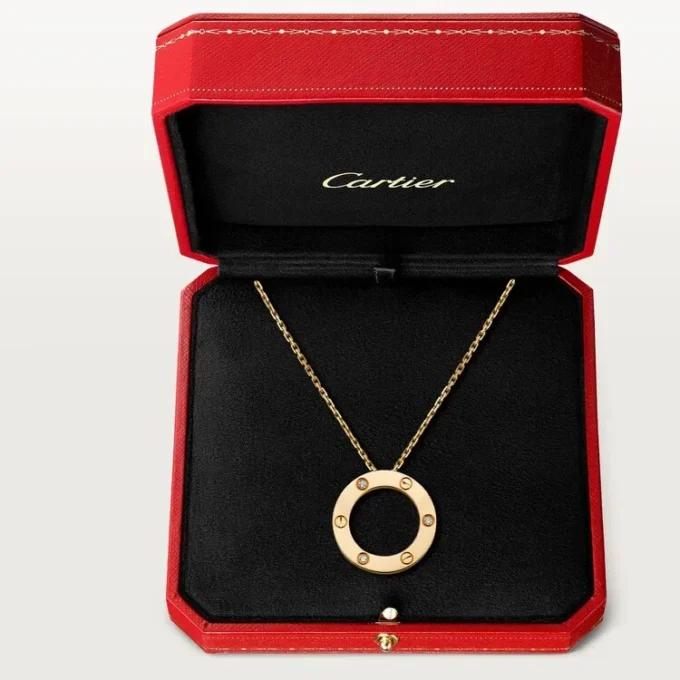 Love-ketting, 3 diamanten – geelgoud, diamanten – Cartier