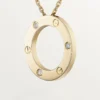 Love-ketting, 3 diamanten – geelgoud, diamanten – Cartier