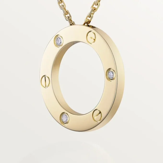 Love-ketting, 3 diamanten – geelgoud, diamanten – Cartier