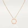 Love-ketting, 3 diamanten – roségoud, diamanten – Cartier