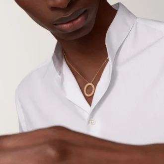 Love-ketting, 3 diamanten – roségoud, diamanten – Cartier