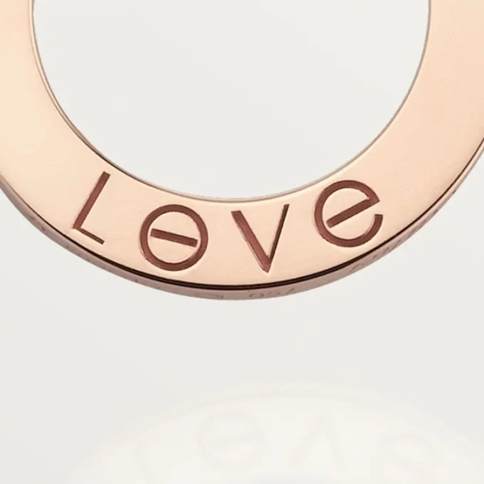 Love-ketting, 3 diamanten – roségoud, diamanten – Cartier