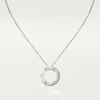 Love-ketting, 3 diamanten – witgoud, diamanten – Cartier