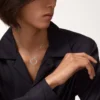 Love-ketting, 3 diamanten – witgoud, diamanten – Cartier