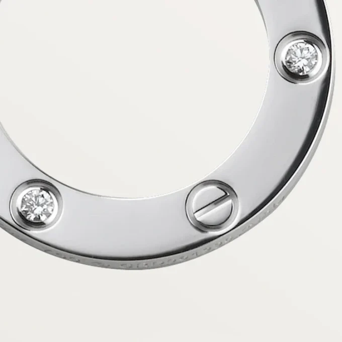 Love-ketting, 3 diamanten – witgoud, diamanten – Cartier