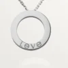 Love-ketting, 3 diamanten – witgoud, diamanten – Cartier