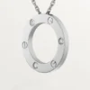 Love-ketting, 3 diamanten – witgoud, diamanten – Cartier