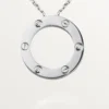 Love-ketting, 3 diamanten – witgoud, diamanten – Cartier