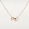 Love-ketting, 6 diamanten – roségoud, witgoud, diamanten – Cartier