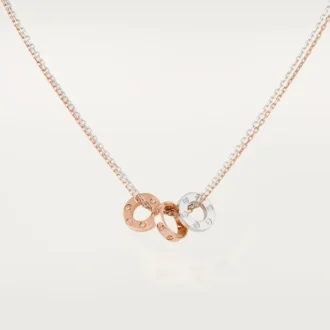 Love-ketting, 6 diamanten – roségoud, witgoud, diamanten – Cartier