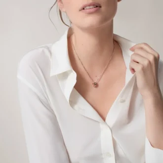 Love-ketting, 6 diamanten – roségoud, witgoud, diamanten – Cartier