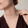 Love-ketting, 6 diamanten – roségoud, witgoud, diamanten – Cartier