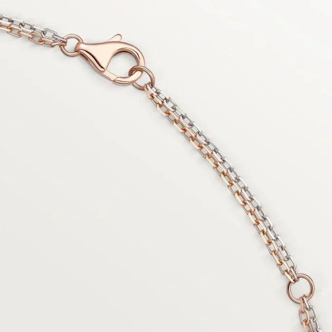 Love-ketting, 6 diamanten – roségoud, witgoud, diamanten – Cartier