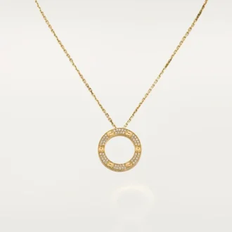 Love-ketting, bezet met diamanten – geelgoud, diamanten – Cartier