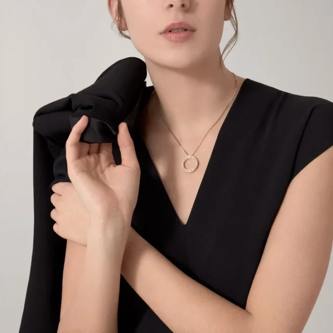 Love-ketting, bezet met diamanten – geelgoud, diamanten – Cartier