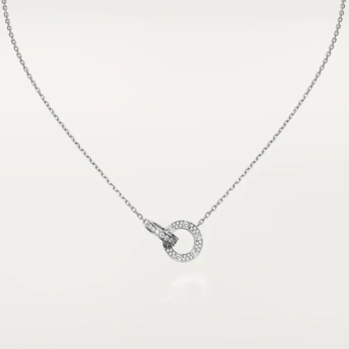 Love-ketting, bezet met diamanten – Witgoud, Diamanten – Cartier