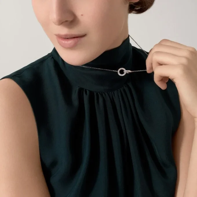 Love-ketting, bezet met diamanten – Witgoud, Diamanten – Cartier