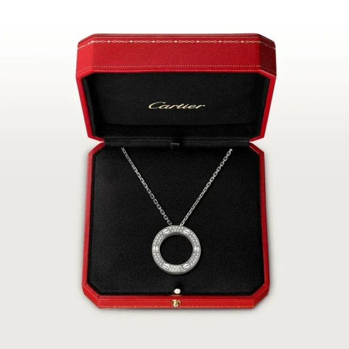 Love-ketting, bezet met diamanten – Witgoud, Diamanten – Cartier