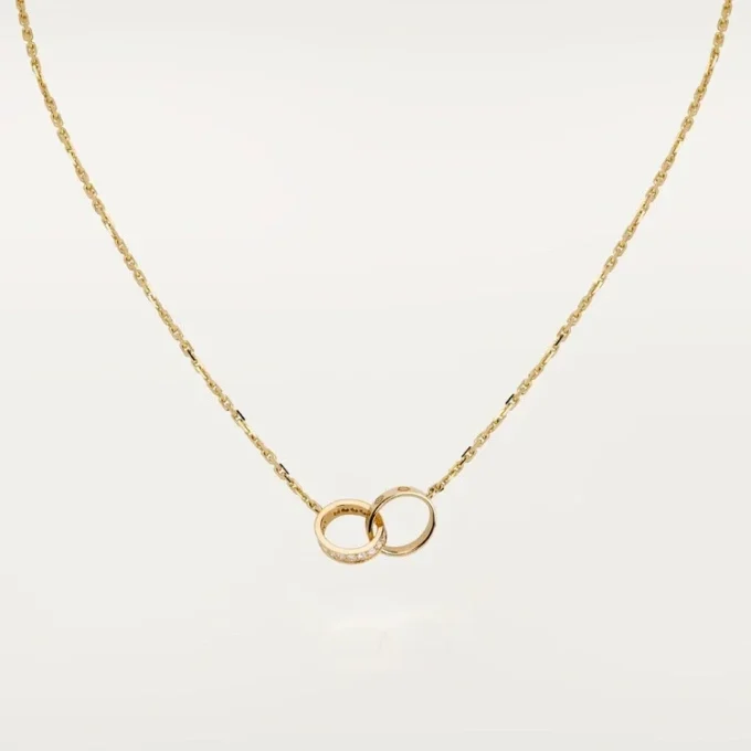 Love-ketting, diamanten – geelgoud, diamanten – Cartier