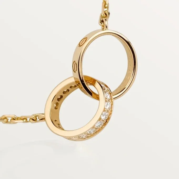 Love-ketting, diamanten – geelgoud, diamanten – Cartier