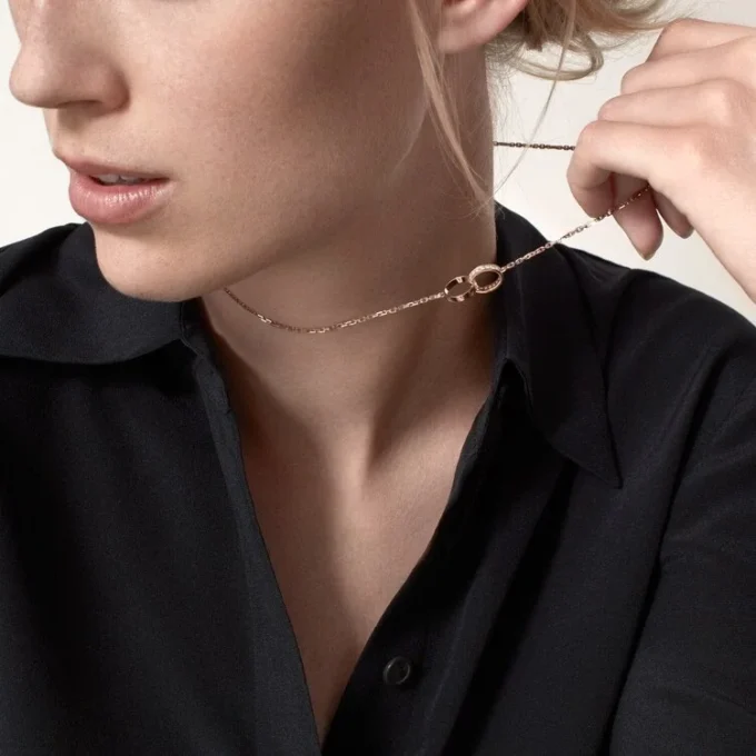 Love-ketting, diamanten – roségoud, diamanten – Cartier