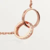 Love-ketting, diamanten – roségoud, diamanten – Cartier