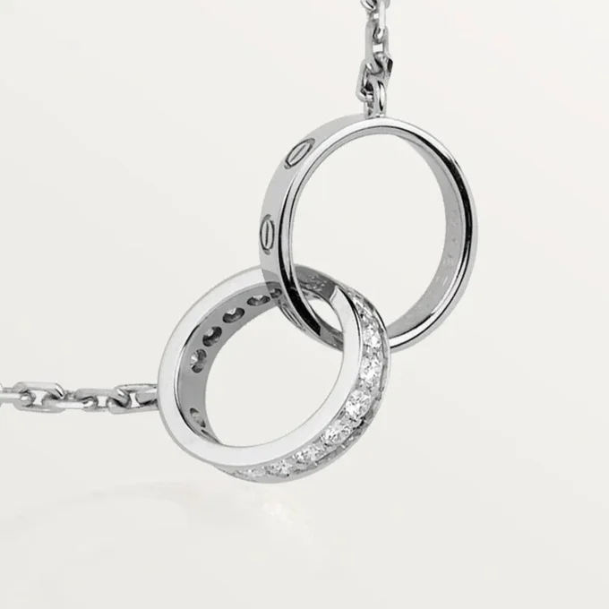 Love-ketting, diamanten – witgoud, diamanten – Cartier
