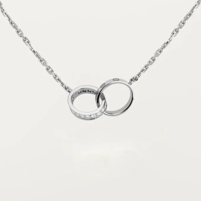 Love-ketting, diamanten – witgoud, diamanten – Cartier