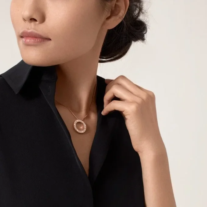 Love-ketting – Roségoud, diamanten – Cartier