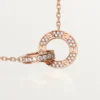 Love-ketting – Roségoud, diamanten – Cartier