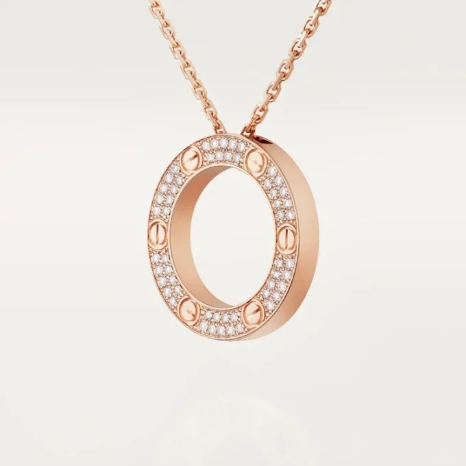 Love-ketting – Roségoud, diamanten – Cartier