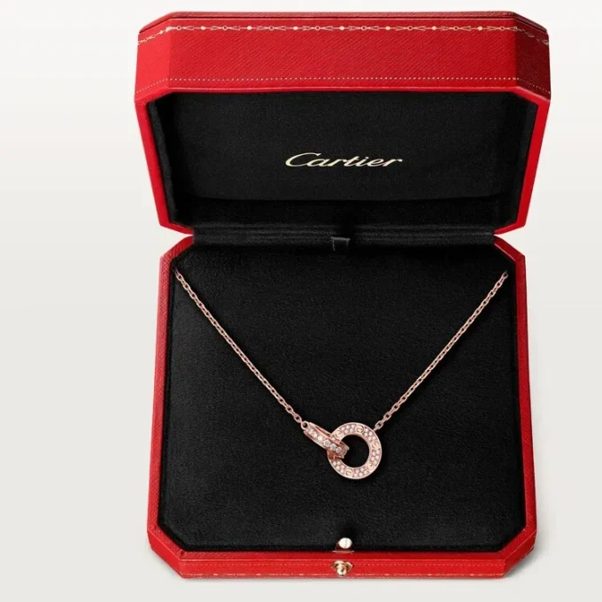 Love-ketting – Roségoud, diamanten – Cartier