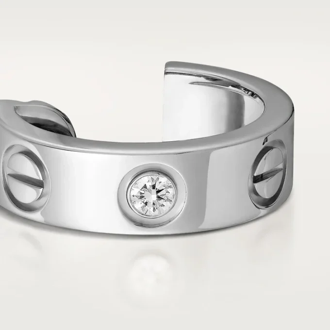 Love-oorbellen, 2 diamanten – Witgoud, Diamanten – Cartier