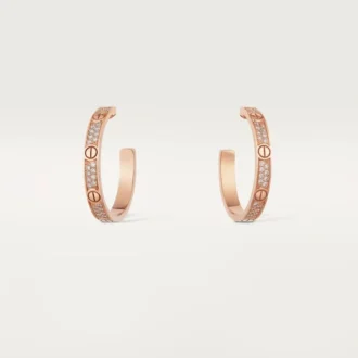 Love-oorbellen – Roségoud, diamant – Cartier