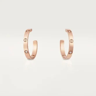 Love-oorbellen – Roségoud, diamant – Cartier