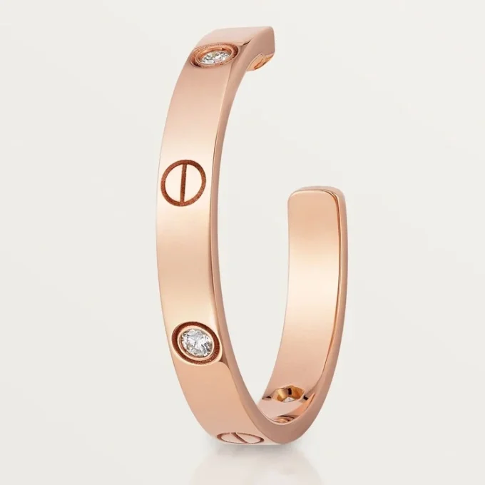 Love-oorbellen – Roségoud, diamant – Cartier