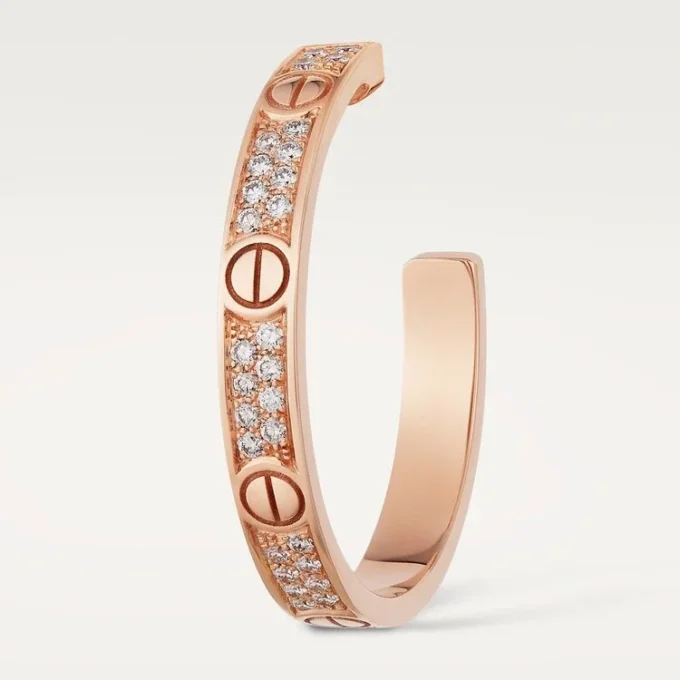 Love-oorbellen – Roségoud, diamant – Cartier